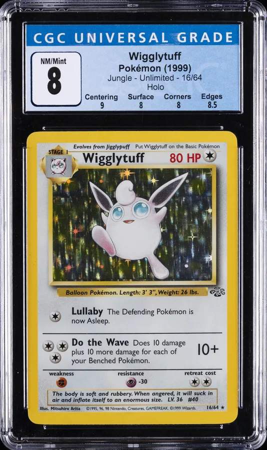 1999 #16 Wigglytuff-Holo CGC 8 Jungle Pokemon