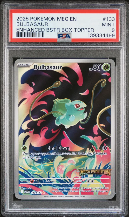 2025 #133 Bulbasaur PSA 9 Meg EN-Mega Evolution Pokemon