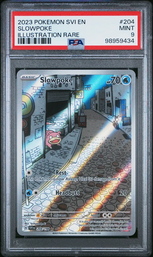 2023 #204 Slowpoke PSA 9 Svi EN-Scarlet & Violet Pokemon