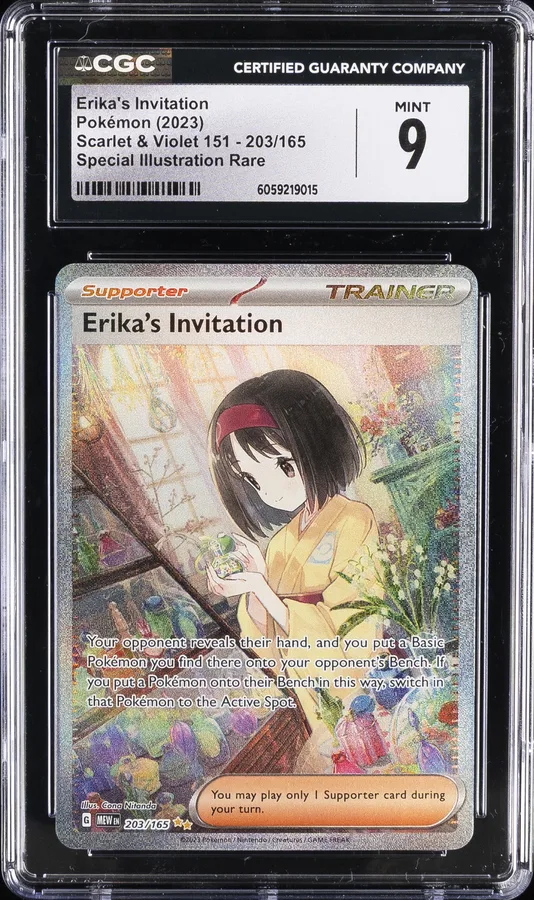 2023 #203 Erika's Invitation CGC 9 Mew EN-151 Pokemon