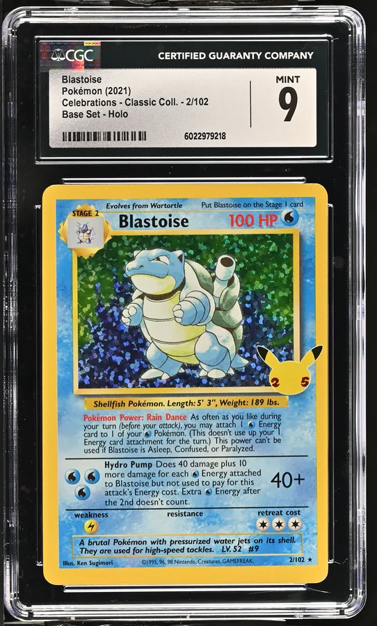 2021 #2 Blastoise CGC 9 Celebrations - Classic Collection - English