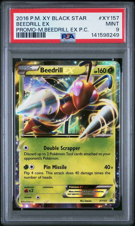 2016 #XY157 Beedrill EX PSA 9 XY Black Star Promo Pokemon