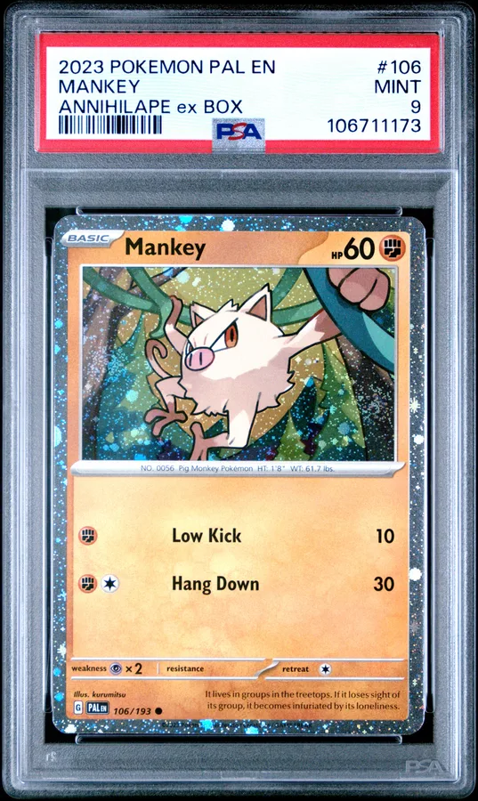 2023 #106 Mankey PSA 9 Pal EN-Paldea Evolved Pokemon