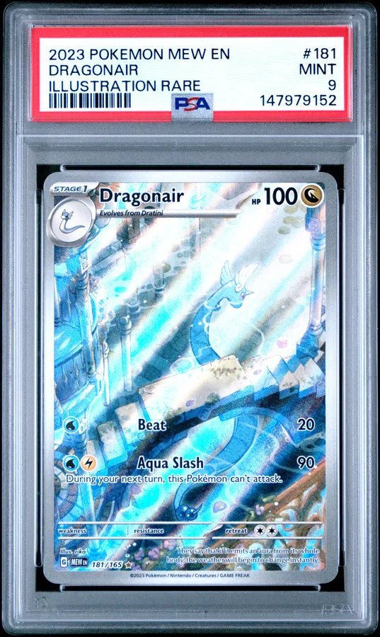 2023 #181 Dragonair PSA 9 Mew EN-151 Pokemon