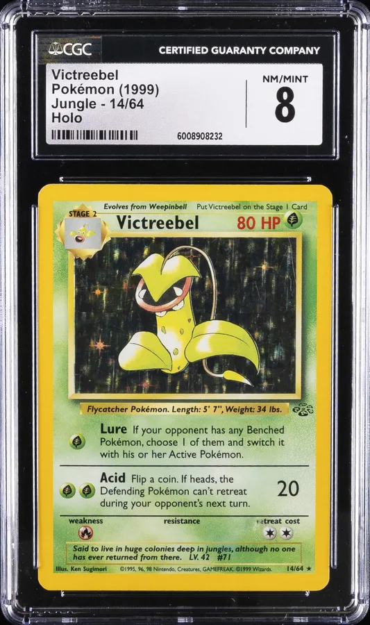 1999 #14 Victreebel-Holo CGC 8 Jungle Pokemon