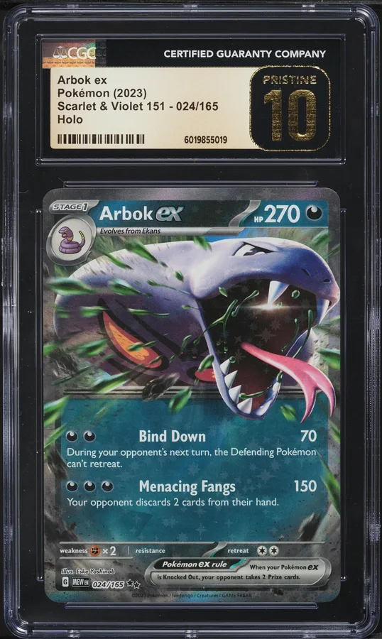 2023 #024 Arbok EX CGC 10 Pristi
