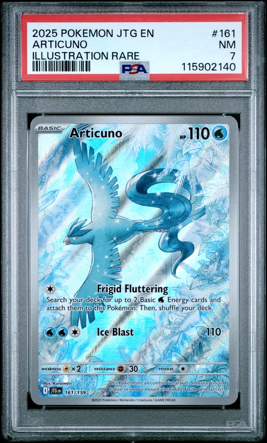 2025 #161 Articuno PSA 7 Jtg EN-Journey Together